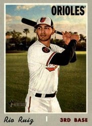 2019 Topps Heritage Base Set Rio Ruiz #623 card