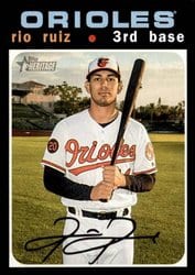 2020 Topps Heritage Base Set Rio Ruiz #137 card