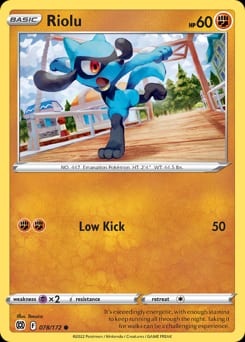 2022 Brilliant Stars Riolu #78 card