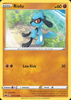 2023 Crown Zenith Riolu #71 card