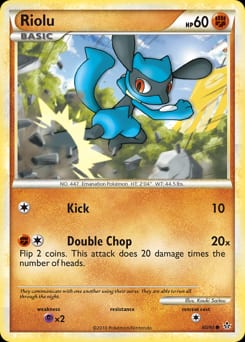 2010 HS—Unleashed Riolu #60 card