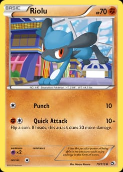 2013 Legendary Treasures Riolu #79 card
