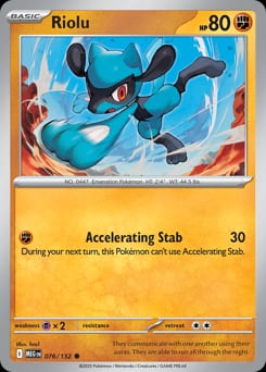 2025 Mega Evolution Riolu #76 card