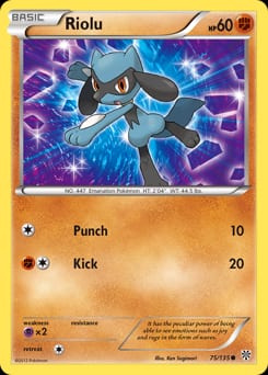 2013 Plasma Storm Riolu #75 card