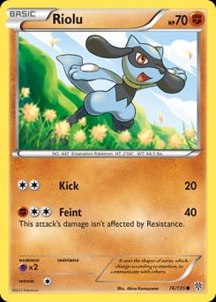 2013 Plasma Storm Riolu #76 card