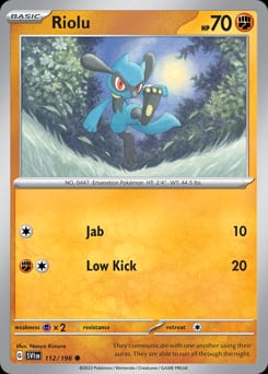 2023 Scarlet & Violet Riolu #112 card