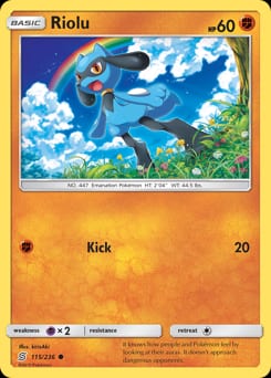 2019 Unified Minds Riolu #115 card