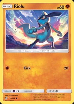 2019 Unified Minds Riolu #116 card