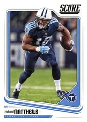 2018 Score Base Set Rishard Matthews #317 card
