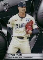 2025 Topps Chrome Black Base Set River Ryan #118 card