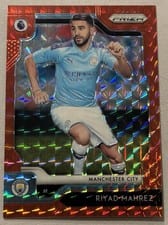 2019 Panini Prizm Premier League Riyad Mahrez Red Mosaic #164 card