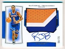 2019 Panini National Treasures RJ Barrett #128 card
