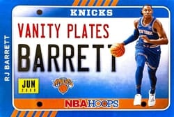 2020-21 Hoops Vanity Plates RJ Barrett #25 card