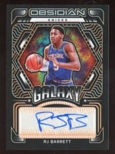 2021-22 Panini Obsidian Galaxy Autographs RJ Barrett #GA-RJB card