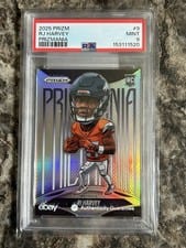 2025 Panini Prizm Prizmania RJ Harvey #9 card