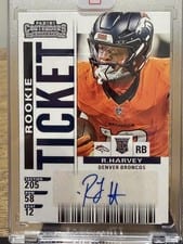 2025 Panini Select Contenders Rookie Ticket RPS RJ Harvey #9 card