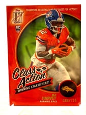2025 Topps Signature Class Class Action RJ Harvey #CA-10 card