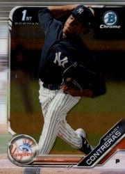 2019 Bowman Chrome Prospects Roansy Contreras #BCP-160 card