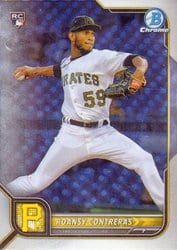 2022 Bowman Chrome Base Set Roansy Contreras #99 card