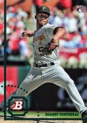 2022 Bowman Heritage Base Set Roansy Contreras #90 card