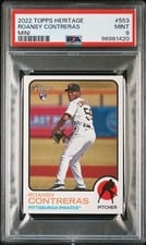 2022 Topps Heritage Mini Roansy Contreras #553 card