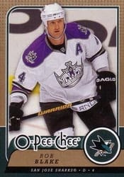 2008-09 O-Pee-Chee Base Set Rob Blake #9 card