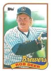 1989 Topps Base Set Rob Deer #364 card