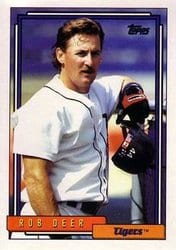 1992 Topps Base Set Rob Deer #441 card