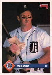 1993 Donruss Base Set Rob Deer #231 card