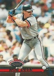 1993 Stadium Club Base Set Rob Deer #357 card