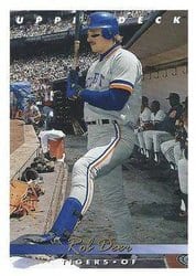 1993 Upper Deck Base Set Rob Deer #217 card
