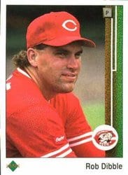 1989 Upper Deck Base Set Rob Dibble #375 card