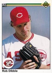 1990 Upper Deck Base Set Rob Dibble #586 card