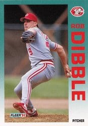 1992 Fleer Base Set Rob Dibble #404 card