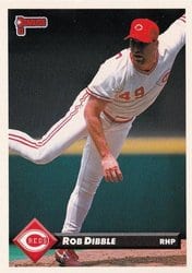 1993 Donruss Base Set Rob Dibble #322 card