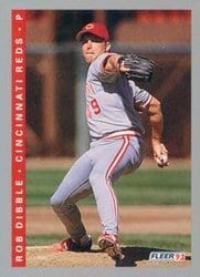 1993 Fleer Base Set Rob Dibble #389 card