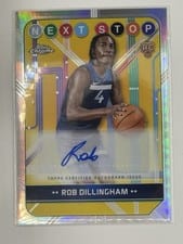 2024-25 Topps Chrome Next Stop Signatures Rob Dillingham #NSS-RD card