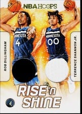 2024-25 Hoops Rise 'n Shine Dual Memorabilia Rob Dillingham / Terrence Shannon Jr. #RSD-RTT card