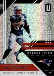 2018 Panini Unparalleled Base Set Rob Gronkowski #127 card