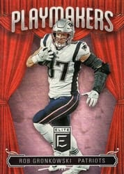 2019 Donruss Elite Playmakers Rob Gronkowski #PM-17 card