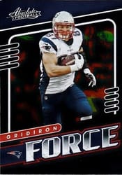 2019 Panini Absolute Gridiron Force Rob Gronkowski #15 card