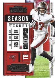 2020 Panini Contenders Base Set Rob Gronkowski #13 card