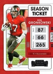 2021 Panini Contenders Base Set Rob Gronkowski #93 card