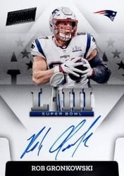 2023 Donruss Super Bowl Signatures Rob Gronkowski #SBLIII-RG