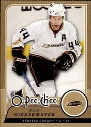 2008-09 O-Pee-Chee Base Set Rob Niedermayer #125 card