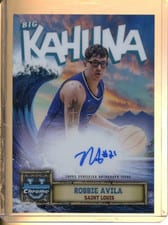 2024-25 Bowman University Chrome The Big Kahuna Autographs Robbie Avila #BKA-RA card