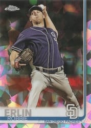 2019 Topps Chrome Sapphire Edition Base Set Robbie Erlin #626 card