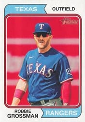 2023 Topps Heritage Base Set Robbie Grossman #600 card