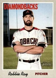2019 Topps Heritage Base Set Robbie Ray #51 card