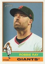 2025 Topps Heritage Base Set Robbie Ray #648 card